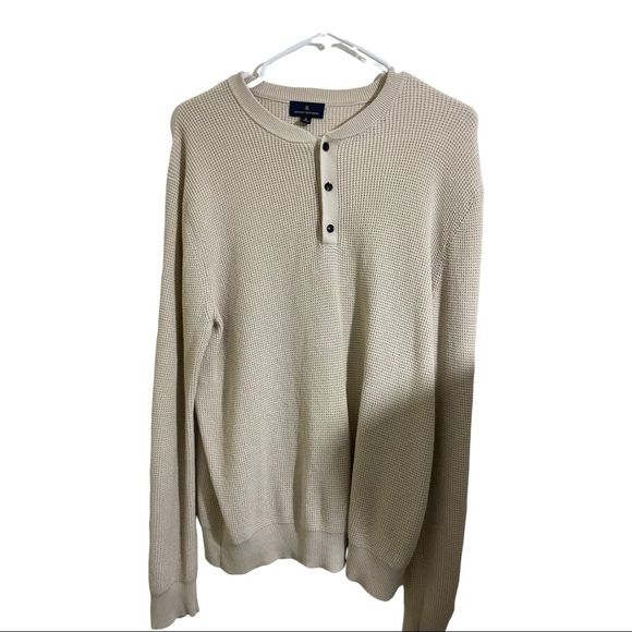 Brooks brothers mens half button knit baumwolle cotton sweater size medium - Picture 6 of 8